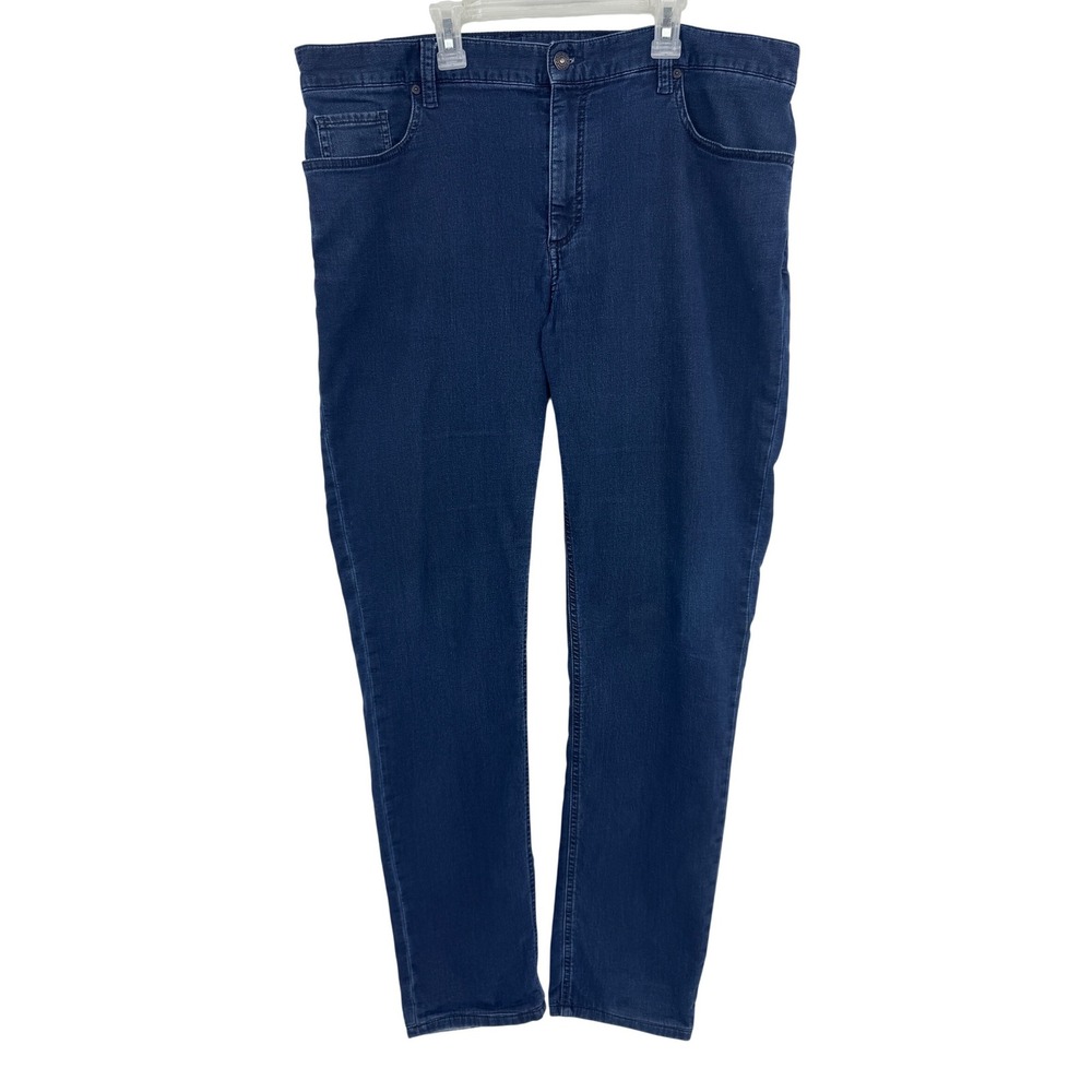 Alberto Pipe Cosy Jeans Mens 38x34 Regular Fit Indigo Blue Stretch Denim 4817
